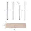 4Pcs Straw Set With Bag Packing | https://www.bestnamebadges.com