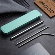 Reusable Straw Set With Case | https://www.bestnamebadges.com