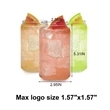 Can Shaped Glass Cups | https://www.bestnamebadges.com