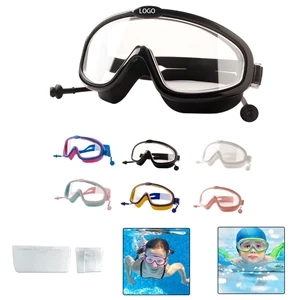 Large Frame Silicone Children Swimming Goggles