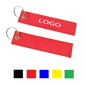 Custom Embroidery Keychain Key Ring | https://www.bestnamebadges.com
