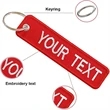 Custom Embroidery Keychain Key Ring | https://www.bestnamebadges.com