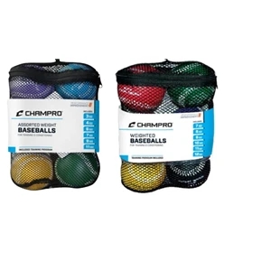 6-Pack Weighted Training Baseball Sets