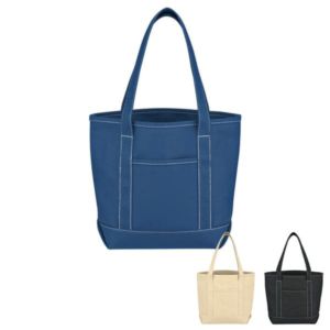 Small Cotton Canvas Yacht Tote Bag | https://www.bestnamebadges.com