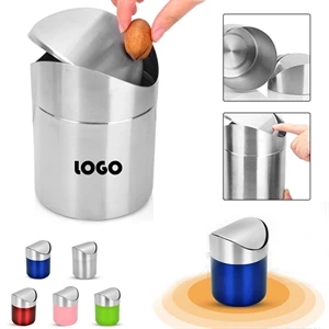 Stainless steel mini trash can