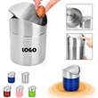Stainless steel mini trash can | https://www.bestnamebadges.com