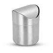 Stainless steel mini trash can | https://www.bestnamebadges.com