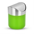 Stainless steel mini trash can | https://www.bestnamebadges.com