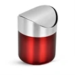 Stainless steel mini trash can | https://www.bestnamebadges.com