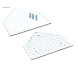 White Molded Rubber Home Plate