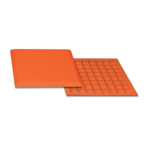 1/2" Orange Waffle Bottom Base