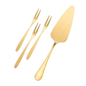 Stainless Steel Cake Knife And Fork Set | https://www.bestnamebadges.com