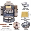 Picnic Backpack With Blanket | https://www.bestnamebadges.com