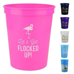 16 Oz. Smooth Wall Plastic Stadium Cup
