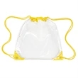 Clear Drawstring Backpack | https://www.bestnamebadges.com