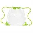 Clear Drawstring Backpack | https://www.bestnamebadges.com