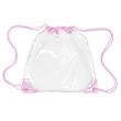 Clear Drawstring Backpack | https://www.bestnamebadges.com