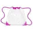 Clear Drawstring Backpack | https://www.bestnamebadges.com