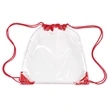 Clear Drawstring Backpack | https://www.bestnamebadges.com