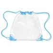 Clear Drawstring Backpack | https://www.bestnamebadges.com