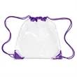 Clear Drawstring Backpack | https://www.bestnamebadges.com