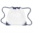 Clear Drawstring Backpack | https://www.bestnamebadges.com