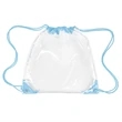 Clear Drawstring Backpack (Ocean) | https://www.bestnamebadges.com