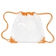 Clear Drawstring Backpack (Ocean) | https://www.bestnamebadges.com