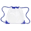 Clear Drawstring Backpack (Ocean) | https://www.bestnamebadges.com