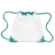 Clear Drawstring Backpack (Ocean) | https://www.bestnamebadges.com