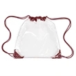 Clear Drawstring Backpack (Ocean) | https://www.bestnamebadges.com
