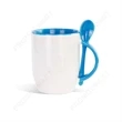 11 Oz. Ceramic Mug With Spoon | https://www.bestnamebadges.com