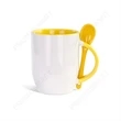 11 Oz. Ceramic Mug With Spoon | https://www.bestnamebadges.com
