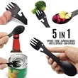 Multifunctional Camping Cookware Spoon Fork Bottle Opener | https://www.bestnamebadges.com