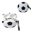Silicone Soccer Earbuds Case with Keyring | https://www.bestnamebadges.com