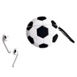 Silicone Soccer Earbuds Case with Keyring | https://www.bestnamebadges.com