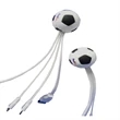 Soccer Style PVC 4-IN-1 USB Adapter | https://www.bestnamebadges.com