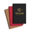 A5 Kraft Paper Cover Spiral Notebook | https://www.bestnamebadges.com