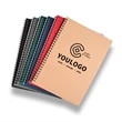 A5 Kraft Paper Cover Spiral Notebook | https://www.bestnamebadges.com