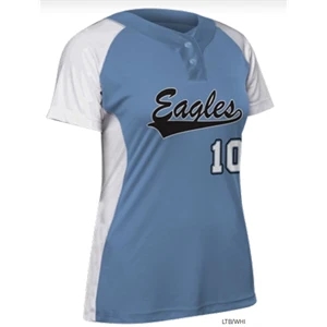 Girl's Infinite Two-Button Short Sleeve Jersey