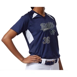Women's Check V-Neck Jersey