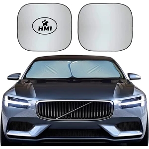2-Piece Car Windshield Sun Shade | https://www.bestnamebadges.com