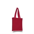 Canvas Book Bag with Gusset (10"W x 12"H x 3"D) | https://www.bestnamebadges.com