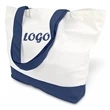 Large Two-Tone Canvas Tote Bag | https://www.bestnamebadges.com