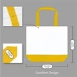 Large Two-Tone Canvas Tote Bag | https://www.bestnamebadges.com