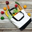 Large Two-Tone Canvas Tote Bag | https://www.bestnamebadges.com