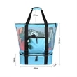 Large Mesh Beach Tote Bag With Cooler Bottom | https://www.bestnamebadges.com