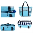 Large Mesh Beach Tote Bag With Cooler Bottom | https://www.bestnamebadges.com