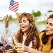 American Handheld Flags With Plastic Stick | https://www.bestnamebadges.com