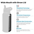 Stainless Steel Reusable Water Bottle | https://www.bestnamebadges.com